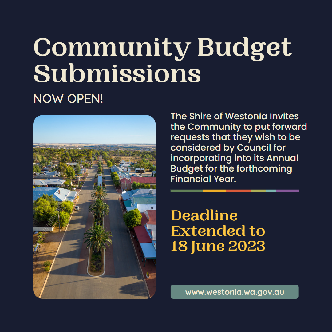 Community Budget Submissions are now open!