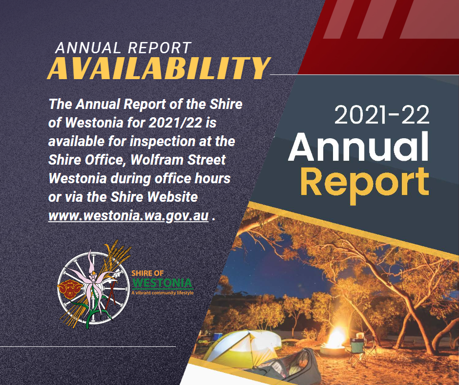 AVAILABILITY OF ANNUAL REPORT 2021/22