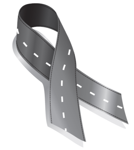 Road Ribbon for Road Safety Campaign