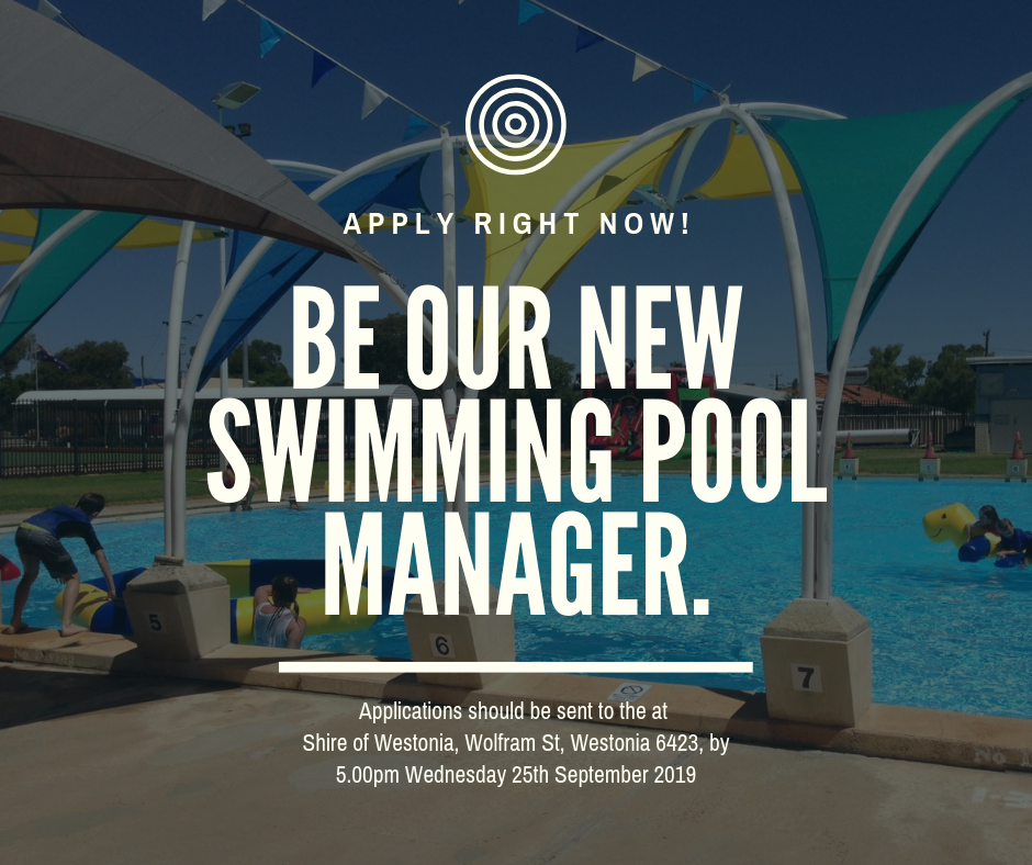 POSITION VACANCY- SWIMMING POOL MANAGER